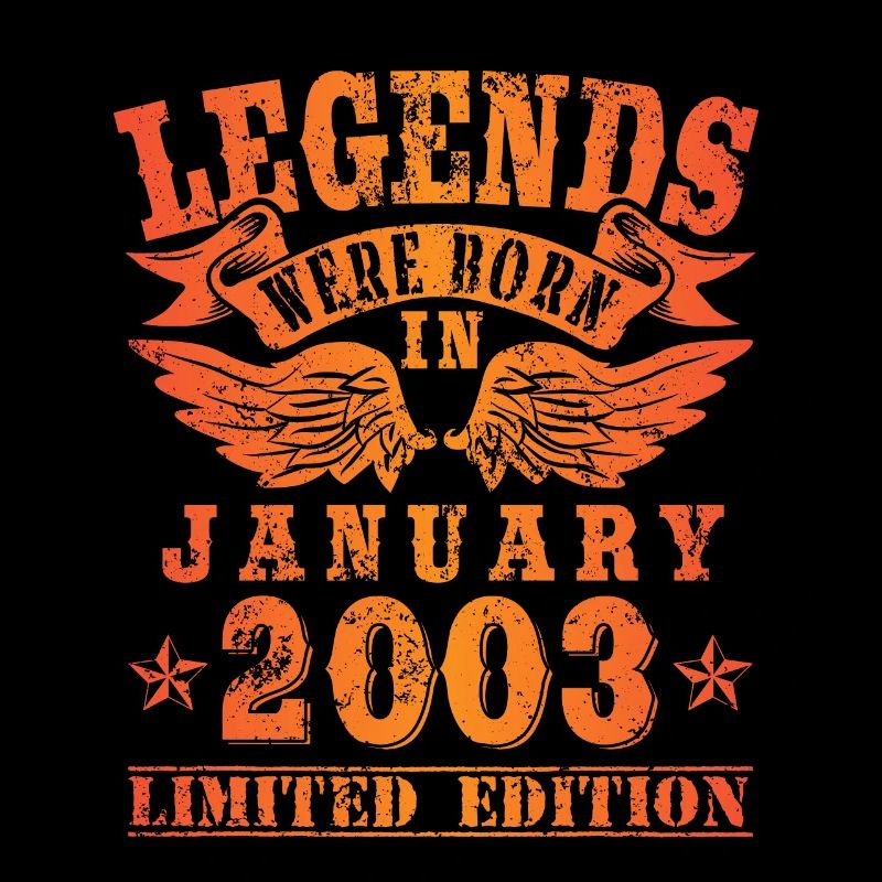 Legends sont nés en Janvier 2003 Anniversaire