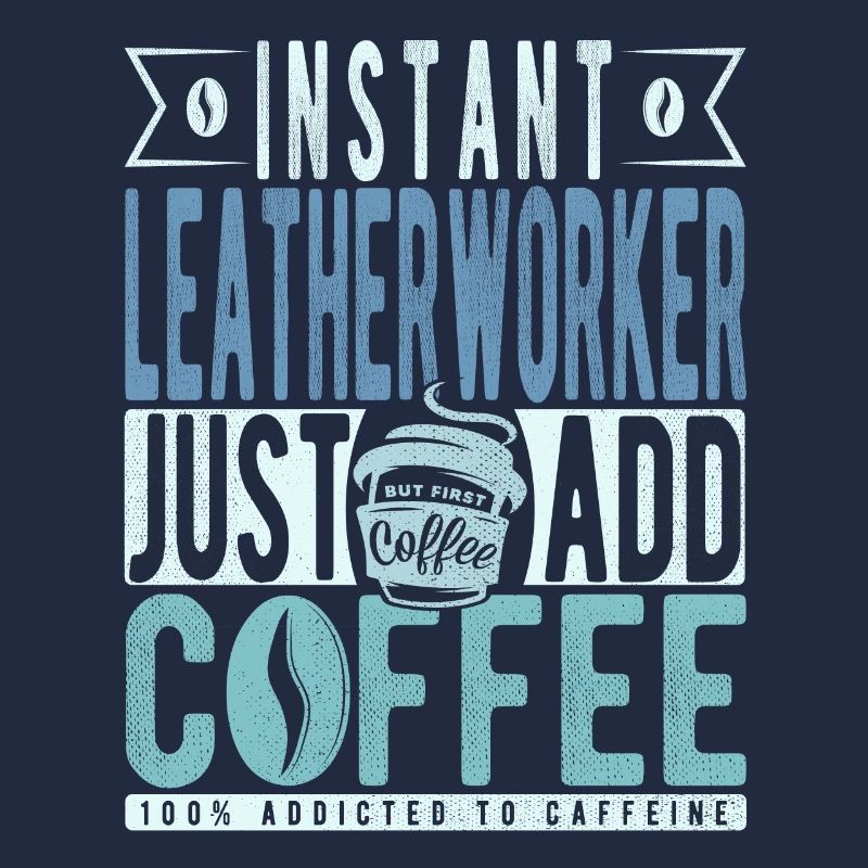 Instant-Lederarbeiter Einfach Kaffee hinzufügen