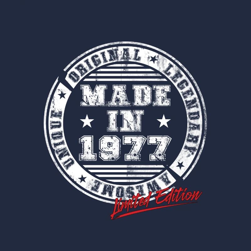 Retro Patch Vintage 1977 Birthday Gift