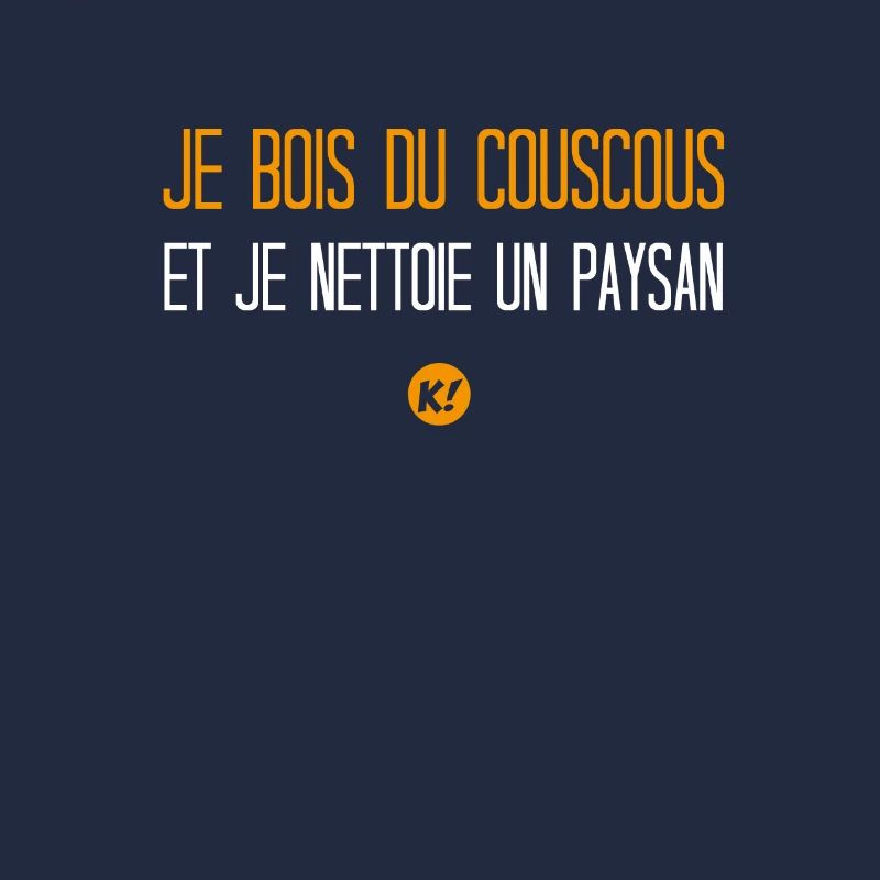 Ich trinke Couscous und putze einen Bauern