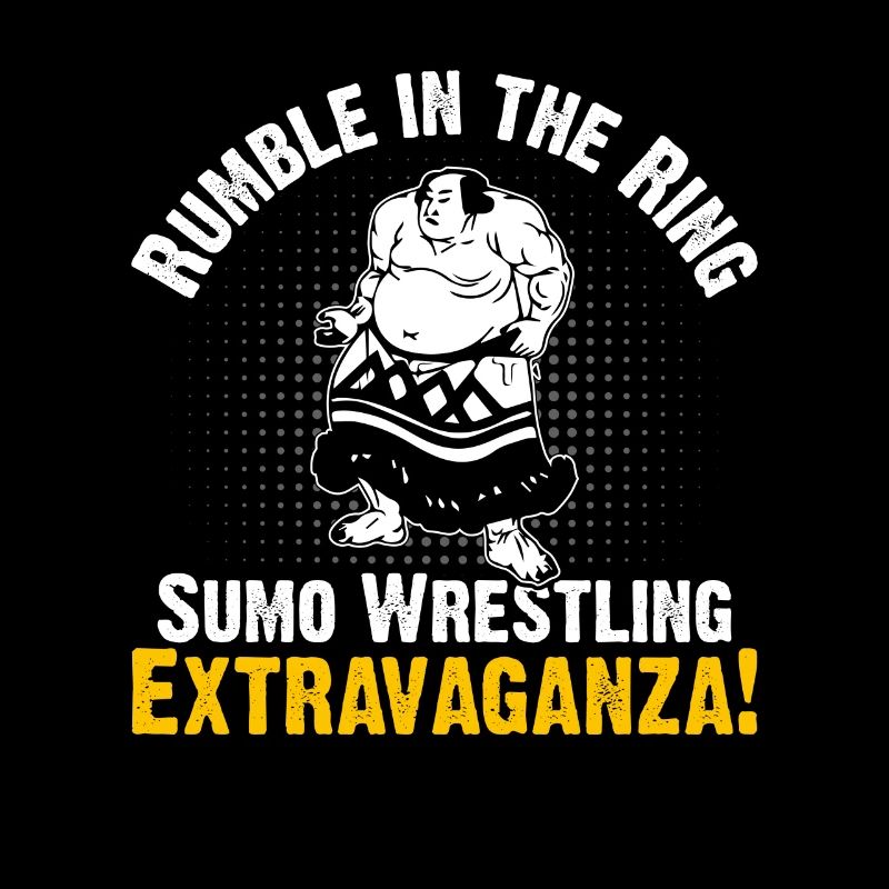 Extravagance de lutte sumo sur le ring