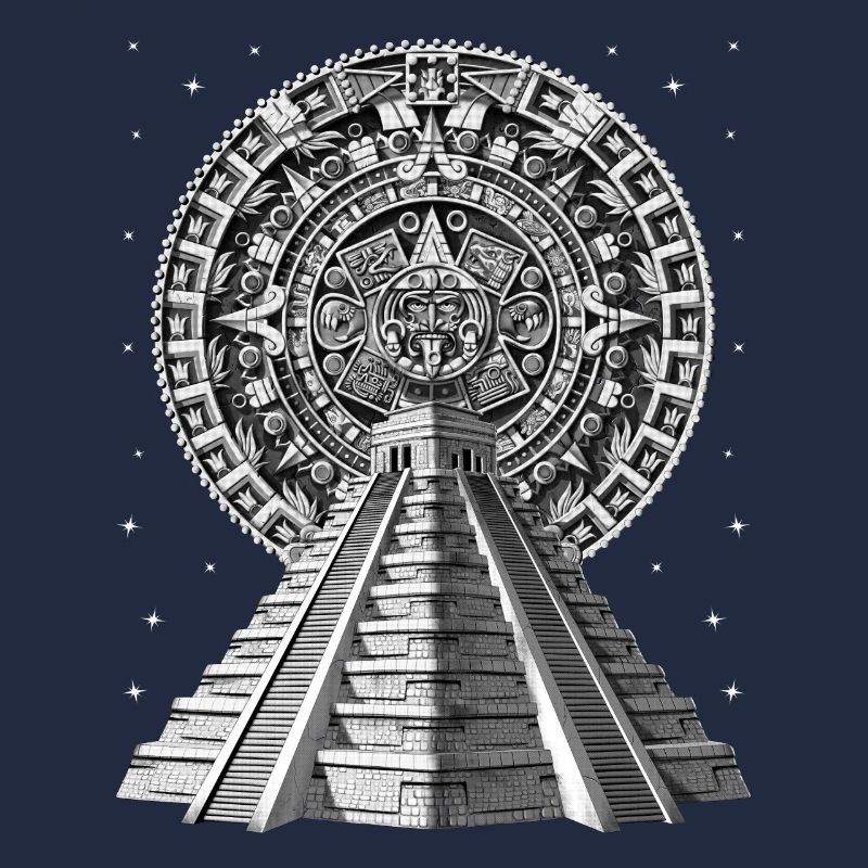 Aztekischer Pyramidenkalender