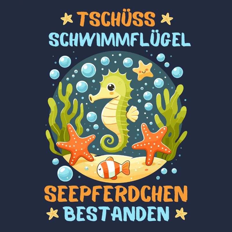Seepferdchen Seestern Meer Schwimmbad Kinder Fun