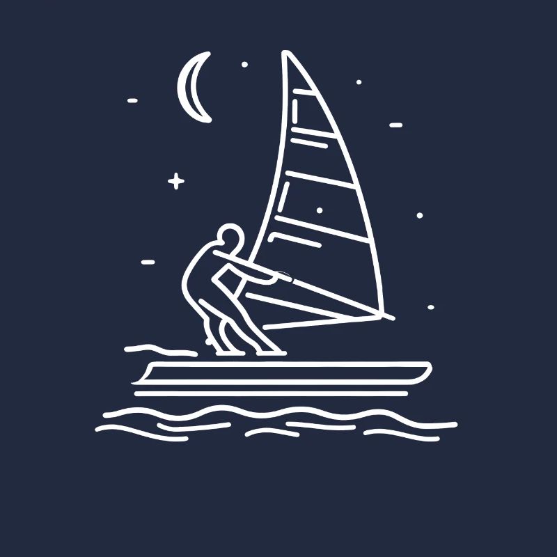 Dessin de planche à voile