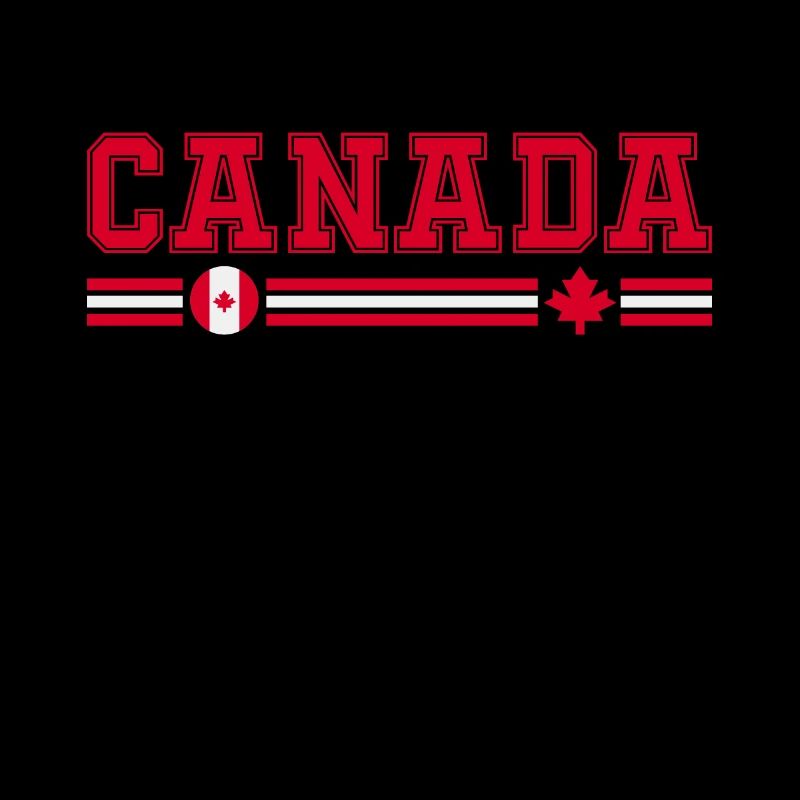 Canada, flag and emblem of Canada. Supporters