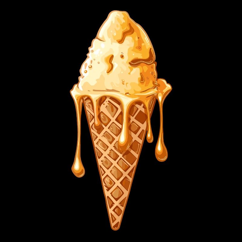 Fused Ice Cream Cone Motif