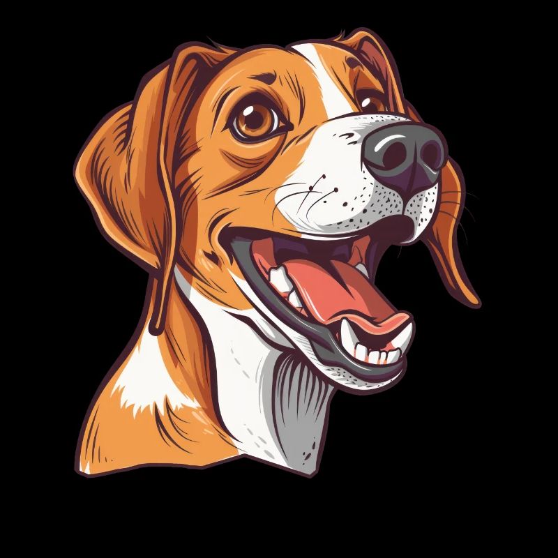 English Foxhound | Cartoon Artwork