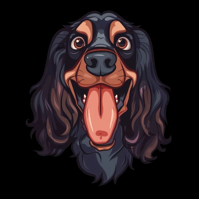Field Spaniel | Cartoon Artwork