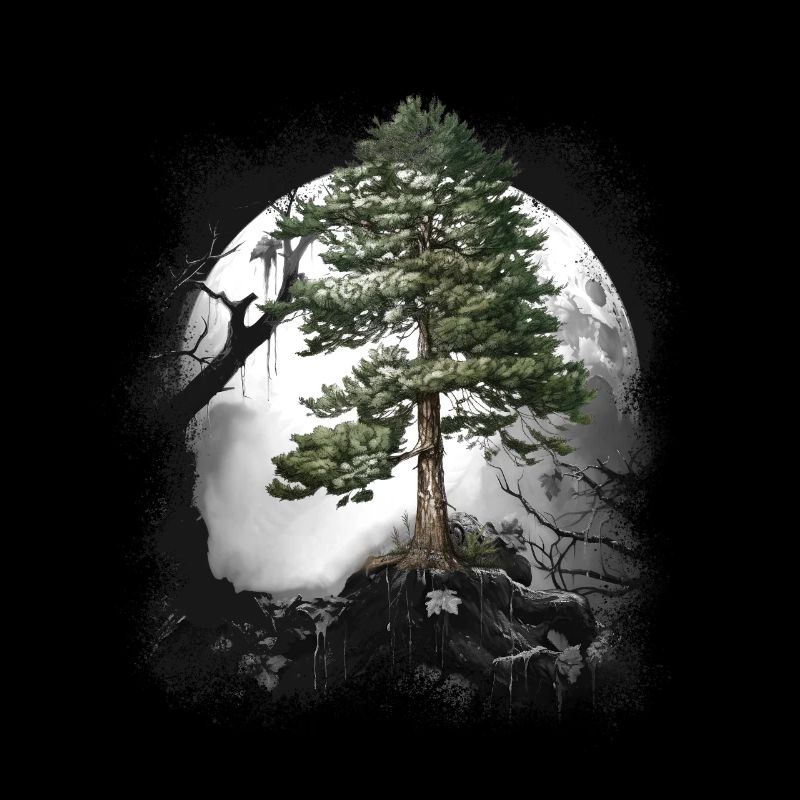 Forest Wilderness Coniferous Forest Tree Pine Halloween Trees