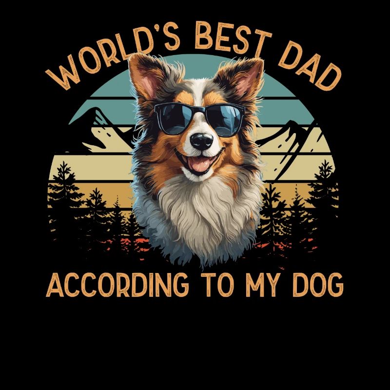 Welt Bester Hundepapa Australian Shepherd Design