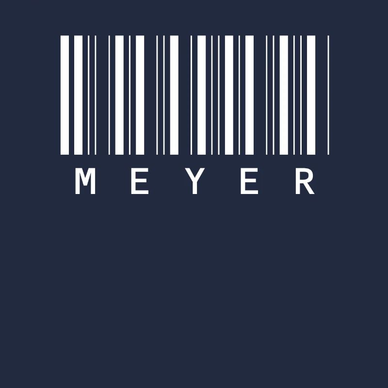 Meyer Barcode Familienname Balkencode Geschenk