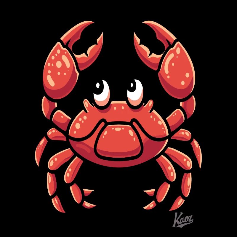 crabe de dessin animé drôle