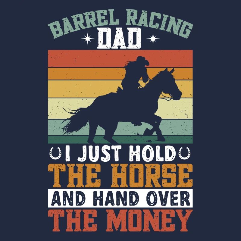 Cheval de course de barils de rodéo