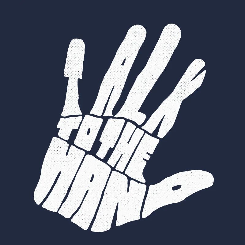Talk to the Hand funny sarcastic typography graphi