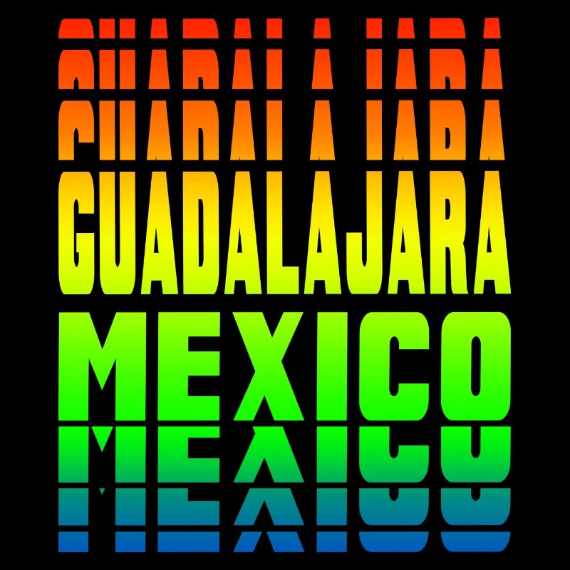 Guadalajara Mexiko Regenbogen Design