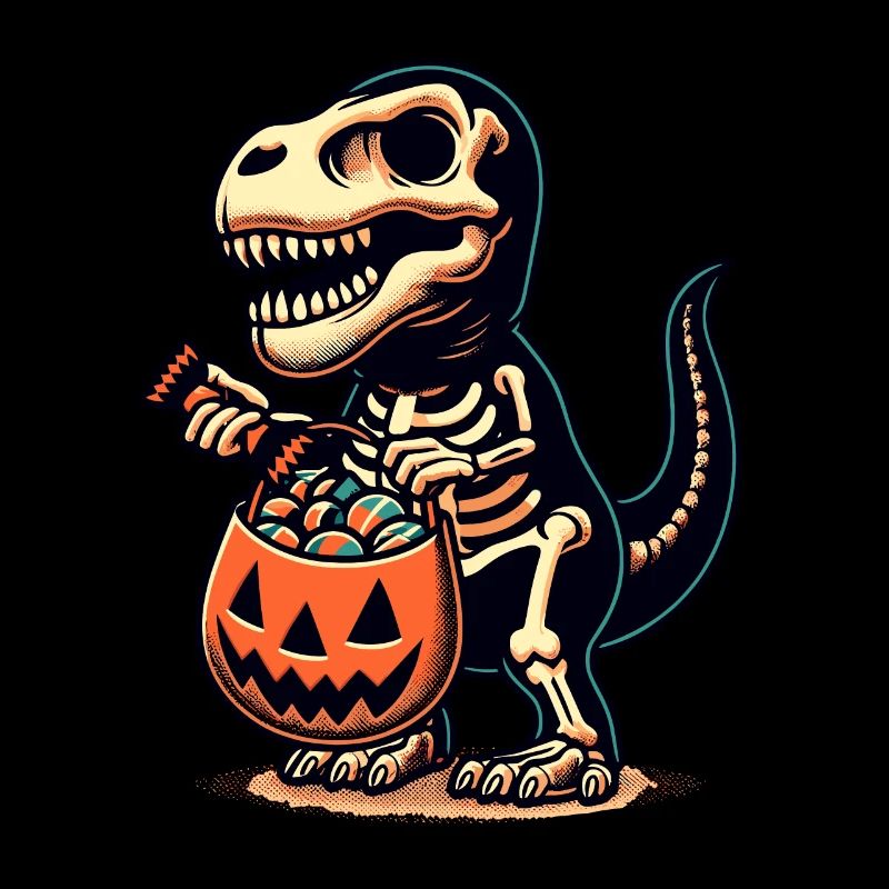 T Rex Dinosaurier Skelett Halloween Deko