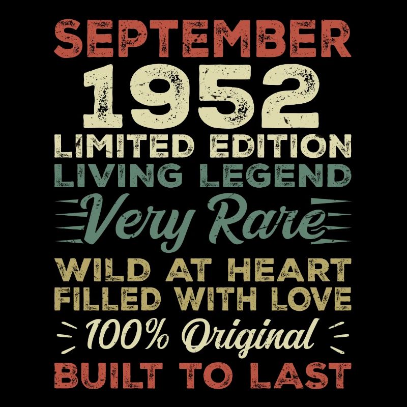 Birthday September 1952 Limited Edition Original