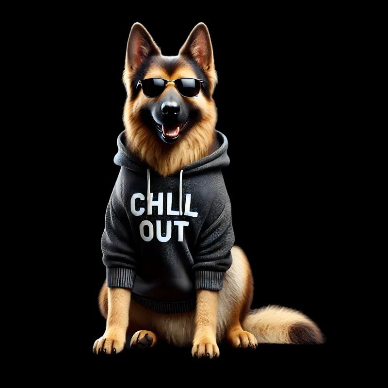 Lustiges Deutscher Schäferhund Chill Out Chillen