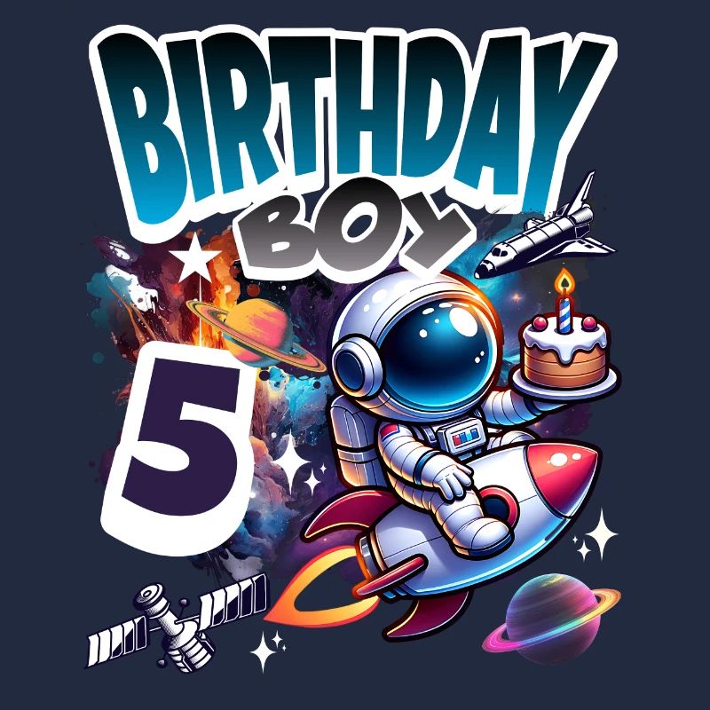 Astronaut 5th Birthday Space