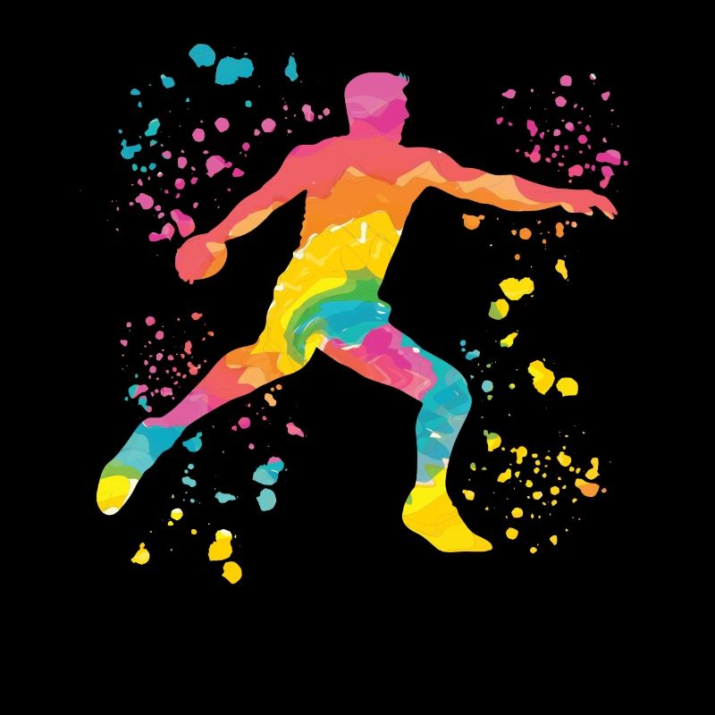 Diskuswerfer Colorsplash Diskuswurf