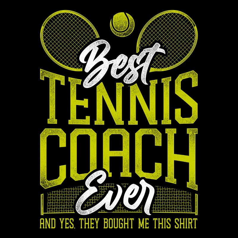 Funny Tennis Player Racket Coach