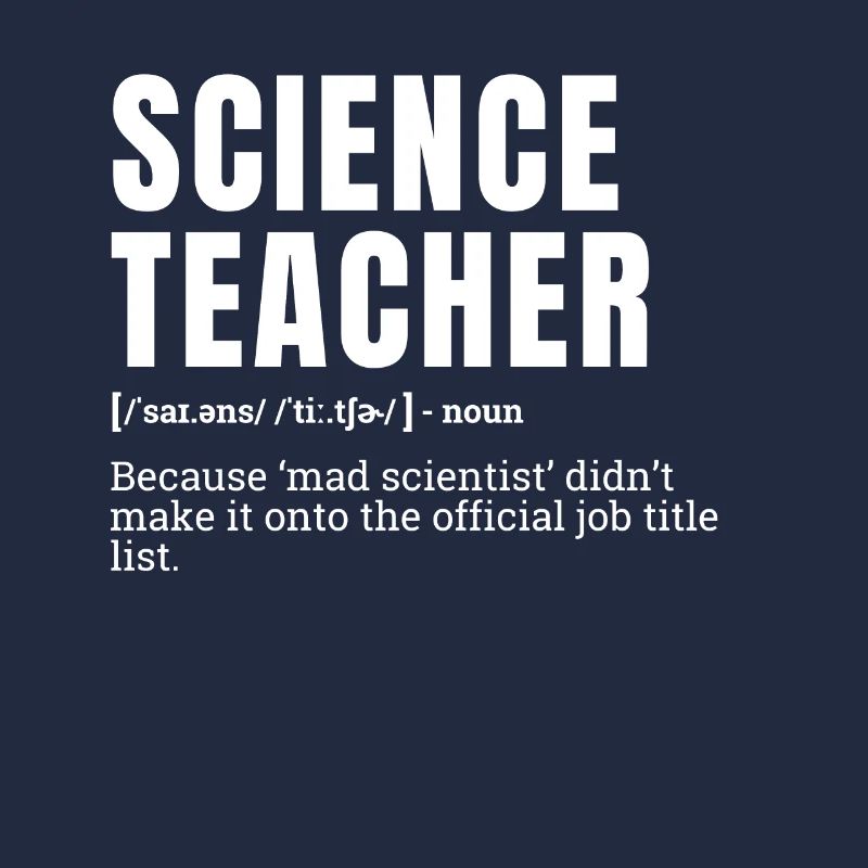 Drôle Professeur de sciences Titre du poste Définition Humour