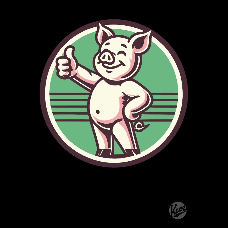 Pouce en l’air – Drôle de cochon