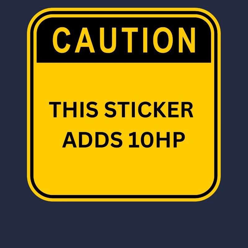 Caution this sticker adds 10 HP schield