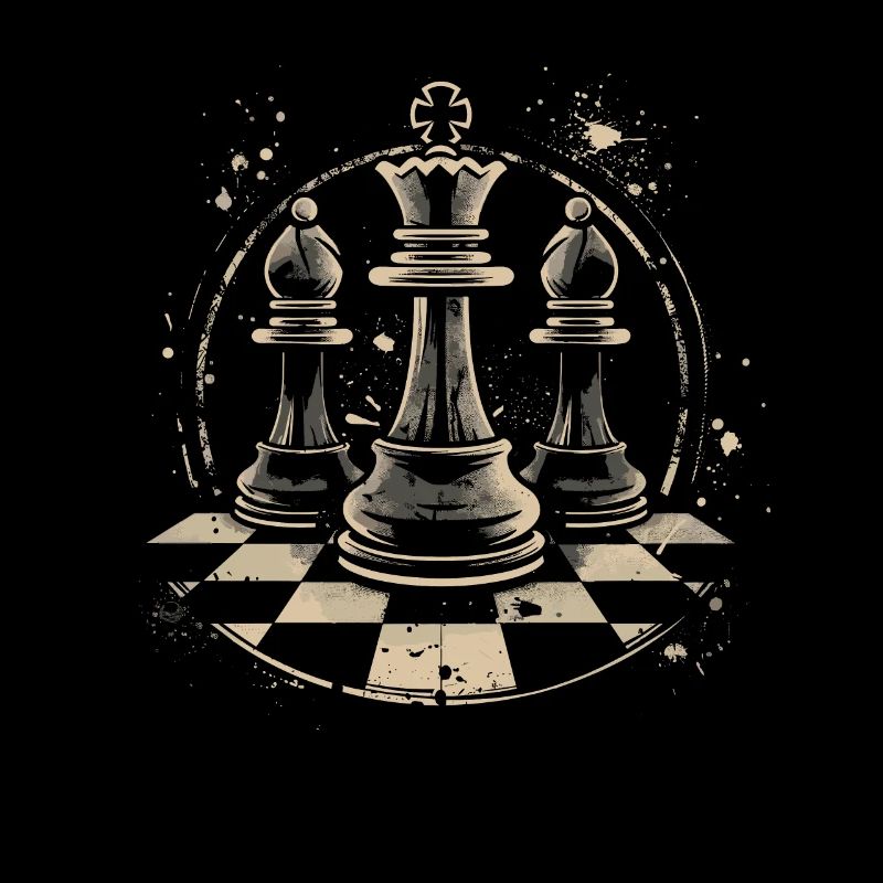 Dessin de pièces d’échecs