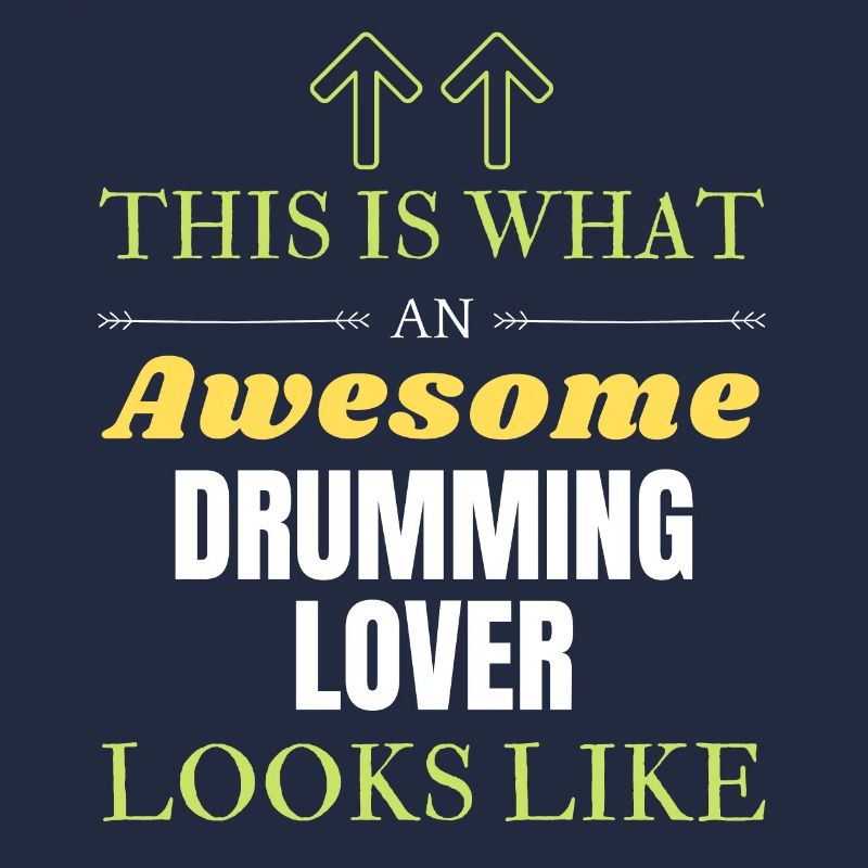So sieht ein großartiger Drumming-Liebhaber aus