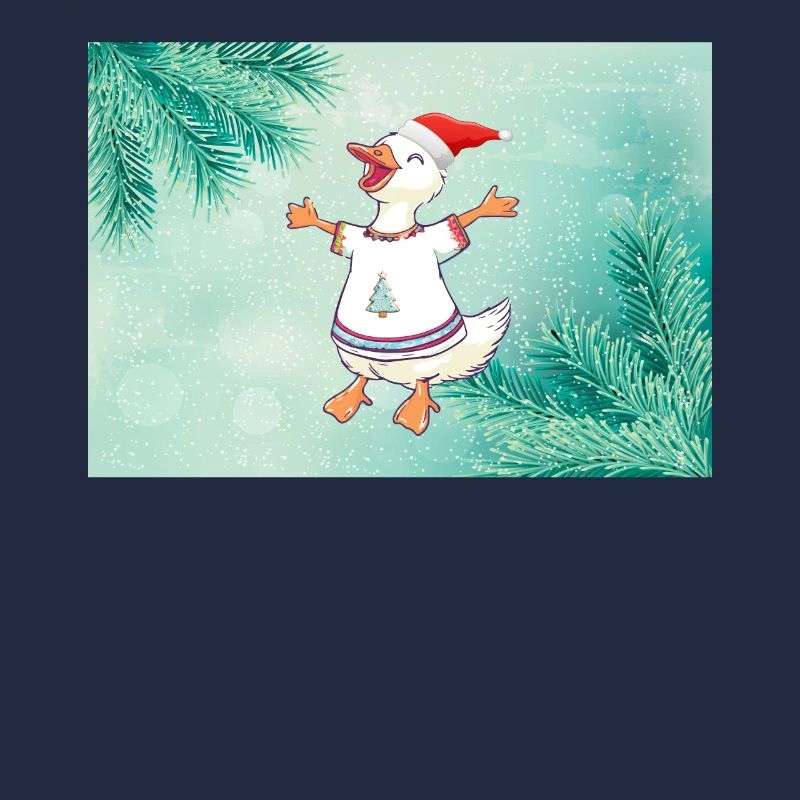 Canard de Noël en pull festif Noël