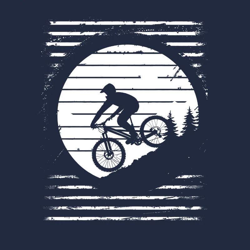 Mountainbiker Zeichnung