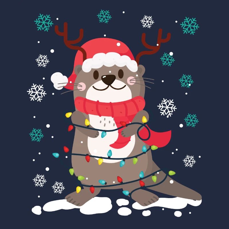 Otter Christmas Tree