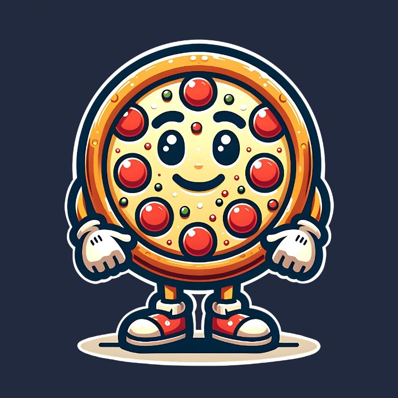 Mascotte de pizza