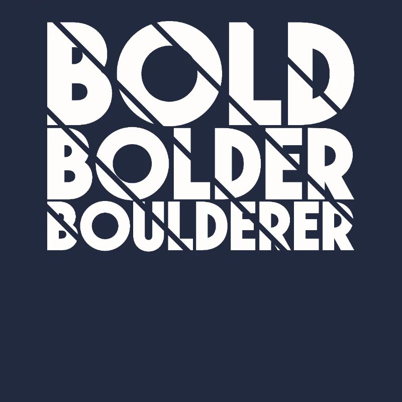 Bloc Bold Bolder Boulderer