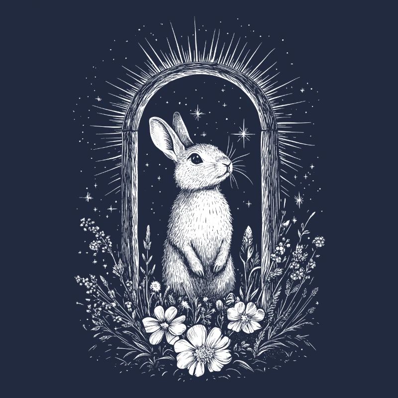 Boho Bunny Bunny Motif Spring Bohemian Cottagecore