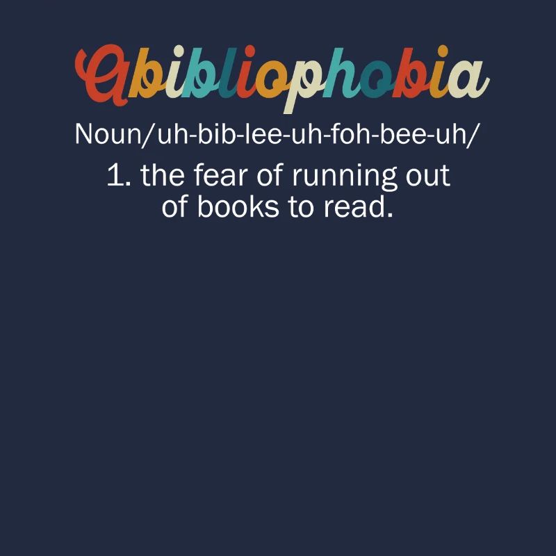 Abibliophobia Bookworm Reading Books