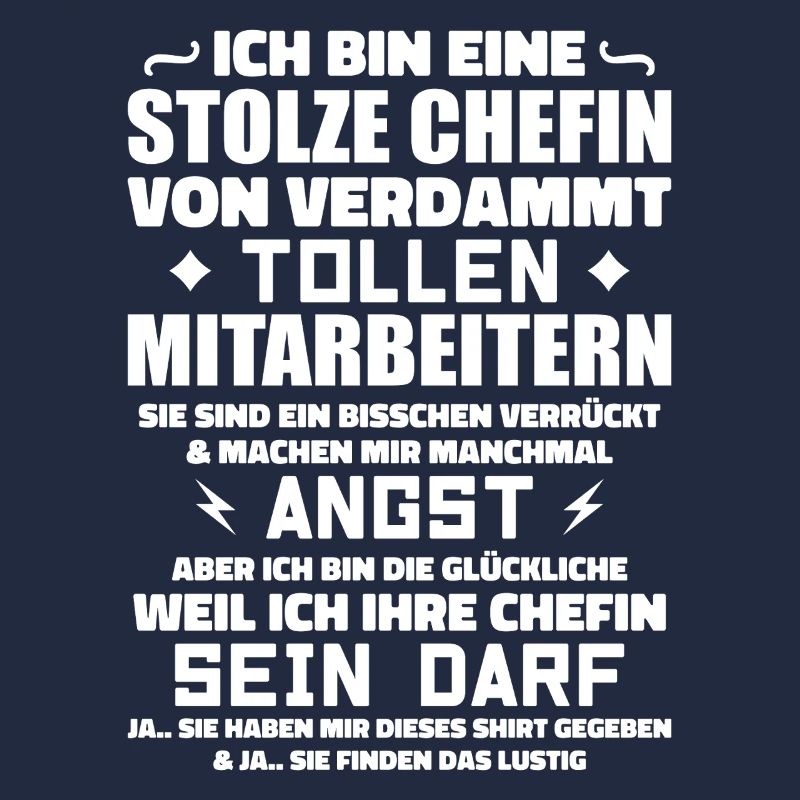 Stolze chefin von verdammt tollen mitarbeitern