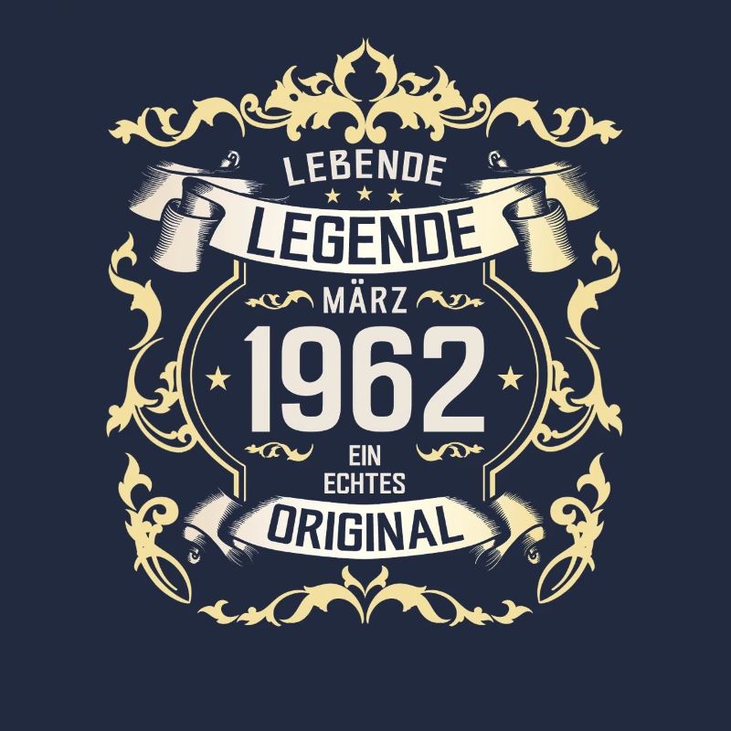 63. Geburtstag Geschenk Mann Original März 1962