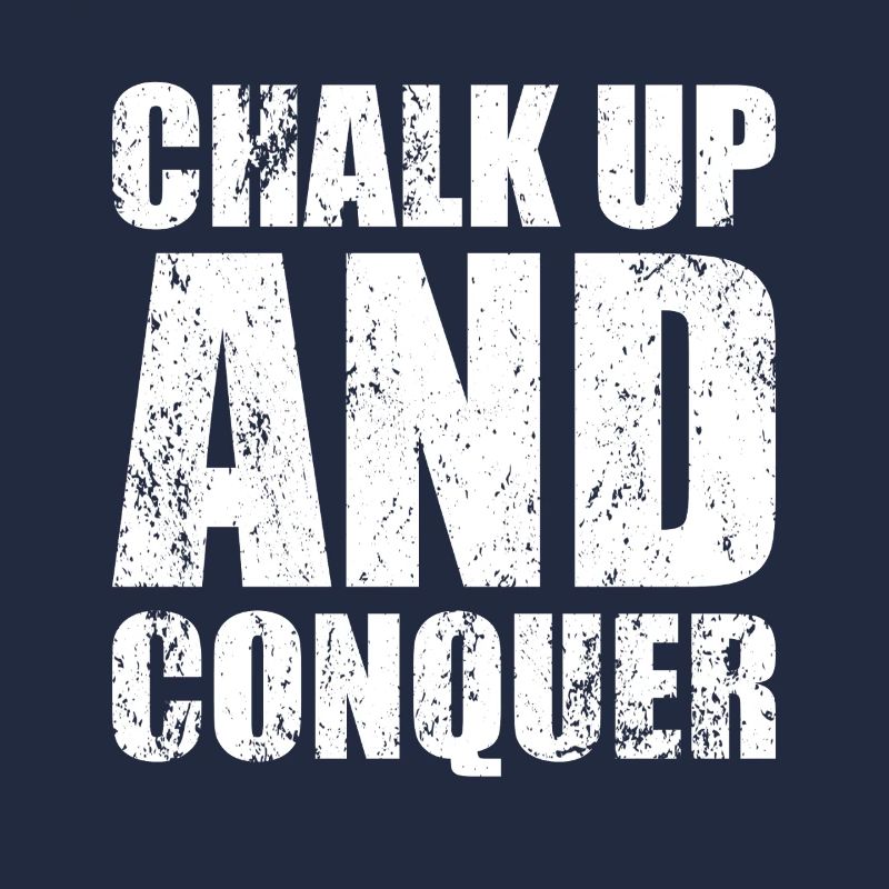 Boulderer Chalk Up Und Conquer Bouldering