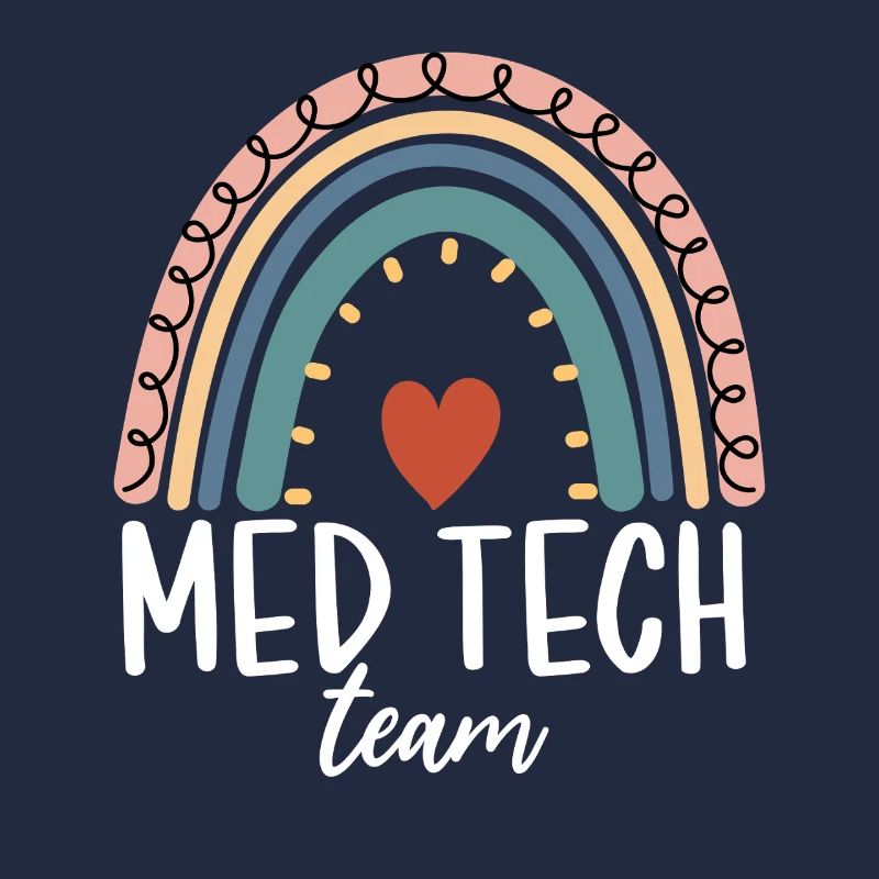 Med Tech Team Boho Rainbow Lustiges medizinisches Labor