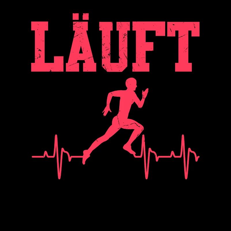 Läufer LÄUFT Laufen Lustiges Marathon