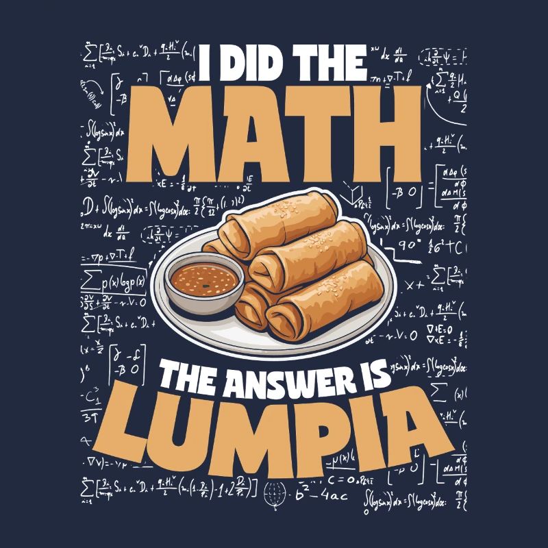 Rouleaux de printemps Lumpian Students Math