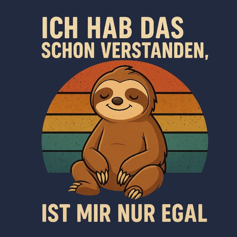 Sloth saying – I just don't care