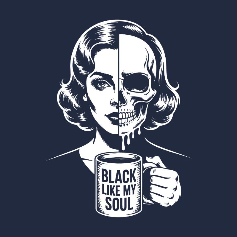 Noir comme mon âme ! Goth Café Emo Girl