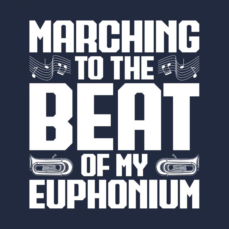 Baritone Player Marching The Beat Euphonium