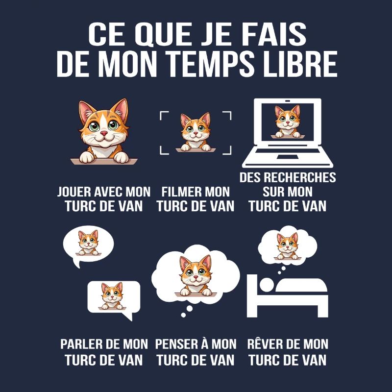 Ce que je fais de mon temps libre Chat Turc de Van