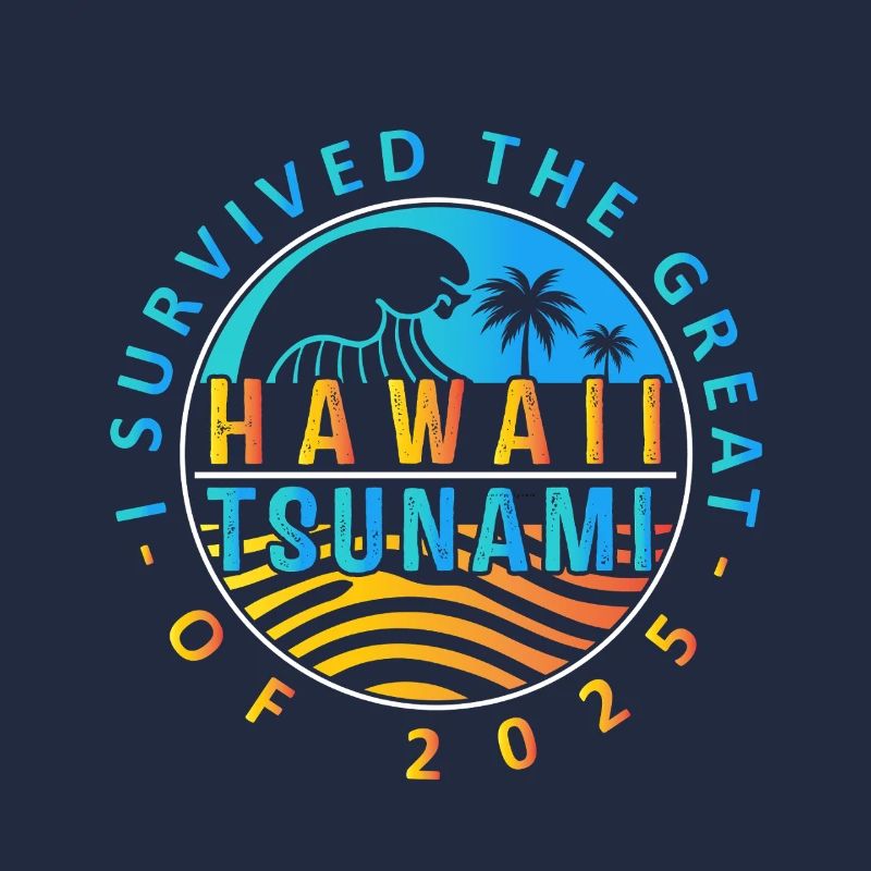 Badge survivant du tsunami à Hawaï