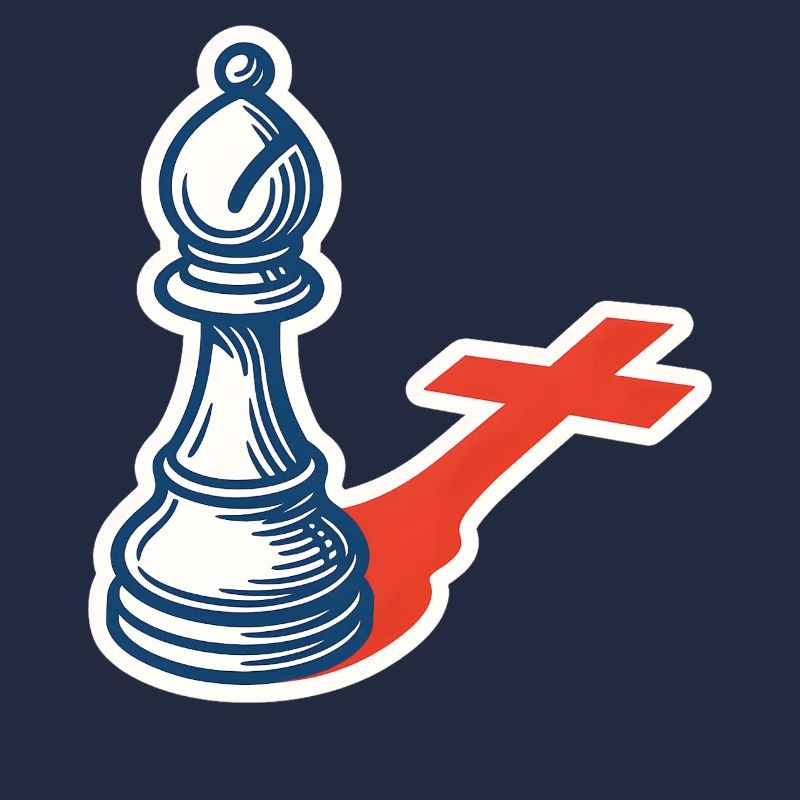Chess Player Funny Bishop Shadow Design