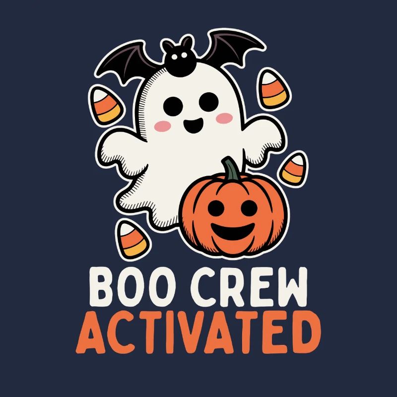 Boo Crew activé - Design mignon d’Halloween